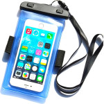 Hurtel PVC waterproof armband phone case - blue - (Waterproof Armband Case 180*105mm blue)