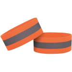 Hurtel Reflective armband bicycle running velcro 4cm orange - (Reflective Strap 4cm orange)