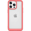 Hurtel Reinforced case with a flexible frame for iPhone 15 Pro Max Outer Space - red - (Outer Space Case IPHONE 15 PRO MAX RED)