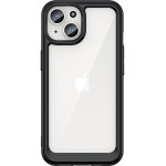 Hurtel Reinforced case with flexible frame for iPhone 15 Plus Outer Space - black - (Outer Space Case IPHONE 15 PLUS BLACK)