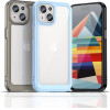 Hurtel Reinforced case with flexible frame for iPhone 15 Plus Outer Space - black - (Outer Space Case IPHONE 15 PLUS BLACK)