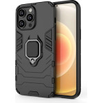Hurtel Ring Armor case for iPhone 14 Pro armored cover magnetic holder ring black - (Ring Armor IPHONE 14 PRO BLACK)