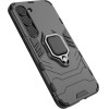 Hurtel Ring Armor case for Samsung Galaxy S23 armored cover magnetic holder ring black - (Ring Armor Samsung S23 Black)