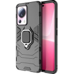 Hurtel Ring Armor case for Xiaomi 13 Lite armored cover magnetic holder ring black - (Ring Armor Xiaomi 13 Lite Black)