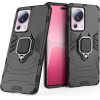 Hurtel Ring Armor case for Xiaomi 13 Lite armored cover magnetic holder ring black - (Ring Armor Xiaomi 13 Lite Black)