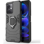 Hurtel Ring Armor Case for Xiaomi Redmi Note 12 5G / Poco X5 5G Armor Cover Magnetic Holder Ring Black - (Ring Armor Xiaomi Poco X5/Redmi Note 12 5G Black)