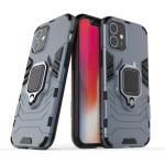 Hurtel Ring Armor Case Kickstand Tough Rugged Cover for iPhone 12 mini blue - (Ring Armor iPhone 12 mini blue)