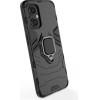 Hurtel Ring Armor tough hybrid case cover + magnetic holder for OnePlus Nord N20 5G black - (Ring Armor ONEPLUS NORD N20 5G)