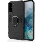 Hurtel Ring Armor tough hybrid case cover + magnetic holder for Samsung Galaxy S22 + (S22 Plus) black - (Ring Armor Samsung S22 Plus Black)