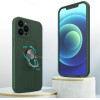 Hurtel Ring Case silicone case with finger grip and stand for iPhone 12 Pro Max mint - (Ring Case iPhone 12 Pro Max Mint 06)
