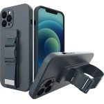 Hurtel Rope case gel case with a chain lanyard bag lanyard iPhone 12 Pro Max navy blue - (Rope Case iPhone 12 Pro Max Navy Blue 04)