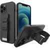 Hurtel Rope case gel case with a chain lanyard bag lanyard iPhone 13 mini black - (Rope Case iPhone 13 Mini Black 01)