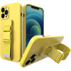 Hurtel Rope case gel case with a lanyard chain bag lanyard Samsung Galaxy A32 4G yellow - (Rope Case Samsung A32 4G Yellow 06)