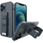 Hurtel Rope Case Silicone Lanyard Cover Purse Lanyard Strap for Xiaomi Redmi 10 Navy Blue - (Rope Case Xiaomi Redmi 10 Navy Blue)