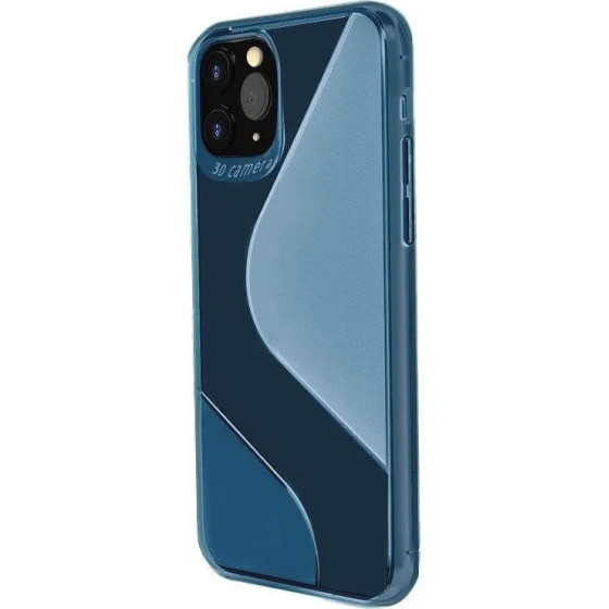 Hurtel S-Case Flexible Cover TPU Case for Huawei P40 Lite E blue - (S-case Huawei P40 Lite E blue)
