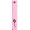 Hurtel Self-adhesive finger holder with zipper - pink - (Silicone push-pull mobile phone holder back sticker pink)