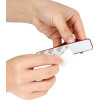 Hurtel Self-adhesive finger holder with zipper - pink - (Silicone push-pull mobile phone holder back sticker pink)