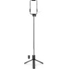 Hurtel Selfie stick WR1YXS telescopic tripod 0.71m with round lamp - black