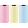 Hurtel Set of colorful paper rolls for the HURC9 cat mini thermal printer - 3 pcs. - (MPCPR3)