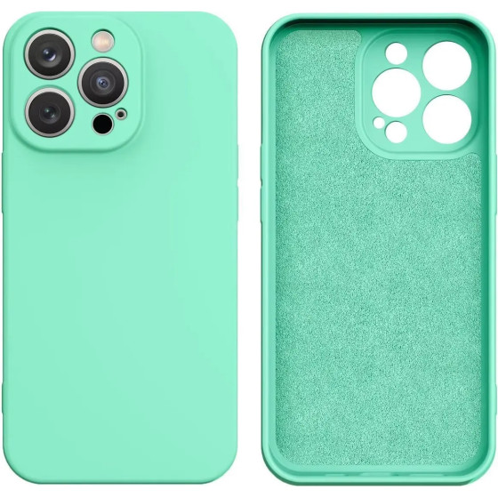 Hurtel Silicone case for Samsung Galaxy A14 5G / Galaxy A14 silicone cover mint green - (SILICONE CASE SAMSUNG A14 5G MINT GREEN (3))