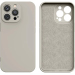 Hurtel Silicone case iPhone 14 Plus silicone cover beige - (SILICONE CASE IPHONE 14 Plus BEIGE (13))