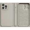 Hurtel Silicone case iPhone 14 Plus silicone cover beige - (SILICONE CASE IPHONE 14 Plus BEIGE (13))