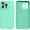 Hurtel Silicone case iPhone 14 Plus silicone cover mint green - (SILICONE CASE IPHONE 14 Plus MINT GREEN (3))