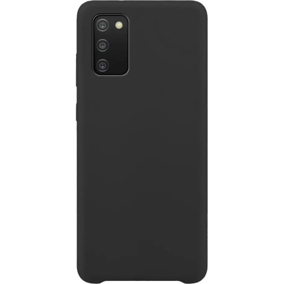 Hurtel Silicone Case Soft Flexible Rubber Cover for Samsung Galaxy A03s black - (Silicone Case Samsung A03S Black)