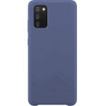 Hurtel Silicone Case Soft Flexible Rubber Cover for Samsung Galaxy A03s blue - (Silicone Case Samsung A03S Dark blue)