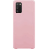 Hurtel Silicone Case Soft Flexible Rubber Cover for Samsung Galaxy A03s pink - (Silicone Case Samsung A03S Pink)