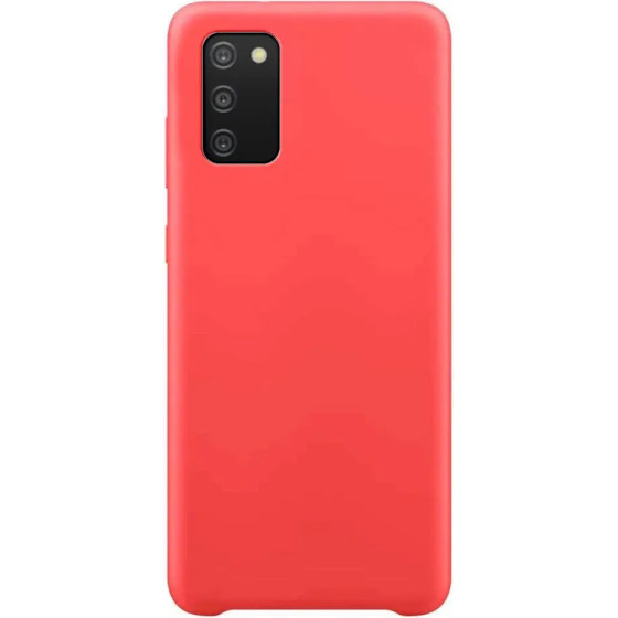 Hurtel Silicone Case Soft Flexible Rubber Cover for Samsung Galaxy A03s red - (Silicone Case Samsung A03S Red)