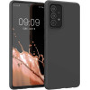 Hurtel Silicone Case Soft Flexible Rubber Cover for Samsung Galaxy A22 4G black - (Silicone Case Samsung A22 4G Black)