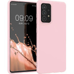 Hurtel Silicone Case Soft Flexible Rubber Cover for Samsung Galaxy A22 4G pink - (Silicone Case Samsung A22 4G Pink)