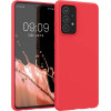 Hurtel Silicone Case Soft Flexible Rubber Cover for Samsung Galaxy A22 4G red - (Silicone Case Samsung A22 4G Red)