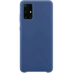 Hurtel Silicone Case Soft Flexible Rubber Cover for Samsung Galaxy A72 4G dark blue - (Silicone Case Samsung A72 5G/4G Dark blue)
