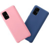 Hurtel Silicone Case Soft Flexible Rubber Cover for Samsung Galaxy A72 4G dark blue - (Silicone Case Samsung A72 5G/4G Dark blue)