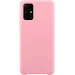 Hurtel Silicone Case Soft Flexible Rubber Cover for Samsung Galaxy A72 4G pink - (Silicone Case Samsung A72 5G/4G Pink)