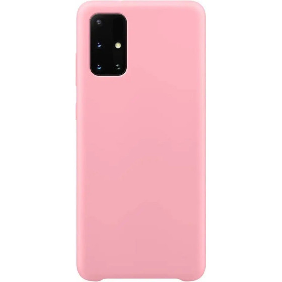Hurtel Silicone Case Soft Flexible Rubber Cover for Samsung Galaxy A72 4G pink - (Silicone Case Samsung A72 5G/4G Pink)