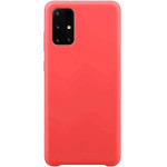 Hurtel Silicone Case Soft Flexible Rubber Cover for Samsung Galaxy A72 4G red - (Silicone Case Samsung A72 5G/4G Red)