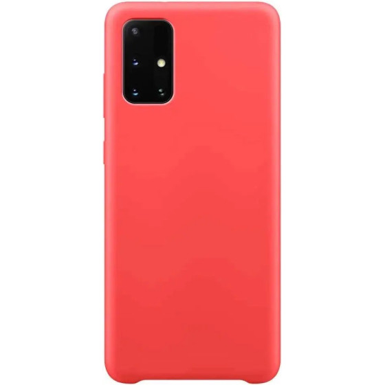 Hurtel Silicone Case Soft Flexible Rubber Cover for Samsung Galaxy A72 4G red - (Silicone Case Samsung A72 5G/4G Red)