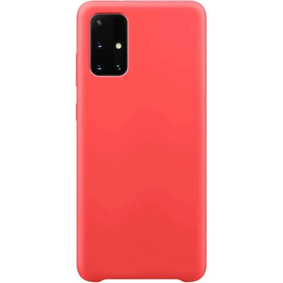 Hurtel Silicone Case Soft Flexible Rubber Cover for Samsung Galaxy S21+ 5G (S21 Plus 5G) red - (Silicone Case Samsung S21 Plus Red)
