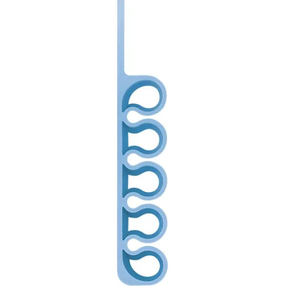 Hurtel Silicone office organizer - blue - (Silicone Desktop Hub Cable Winder Organizer nordic blue)