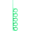 Hurtel Silicone office organizer - green - (Silicone Desktop Hub Cable Winder Organizer pine flower green)