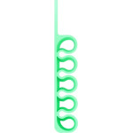 Hurtel Silicone office organizer - green - (Silicone Desktop Hub Cable Winder Organizer pine flower green)