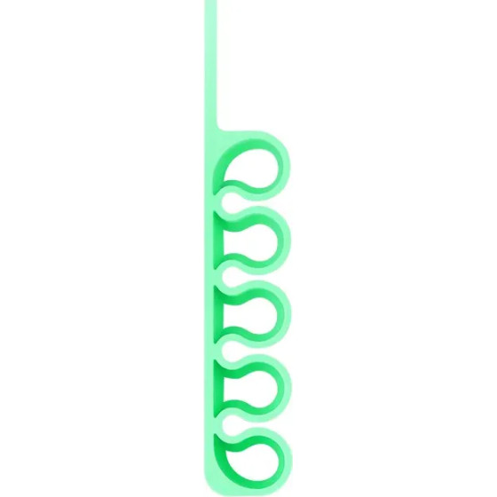 Hurtel Silicone office organizer - green - (Silicone Desktop Hub Cable Winder Organizer pine flower green)