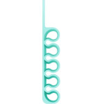 Hurtel Silicone office organizer - mint - (Silicone Desktop Hub Cable Winder Organizer nordic green)