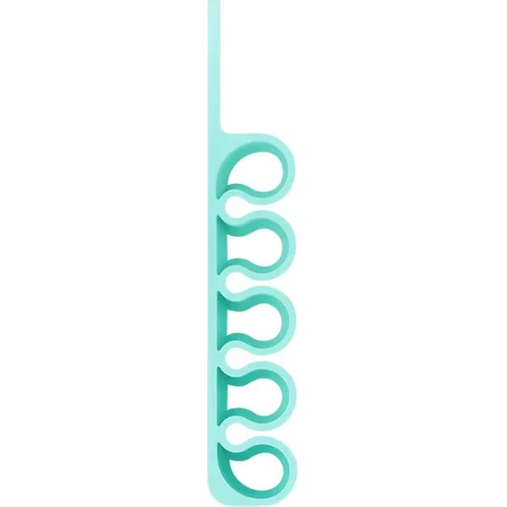 Hurtel Silicone office organizer - mint - (Silicone Desktop Hub Cable Winder Organizer nordic green)