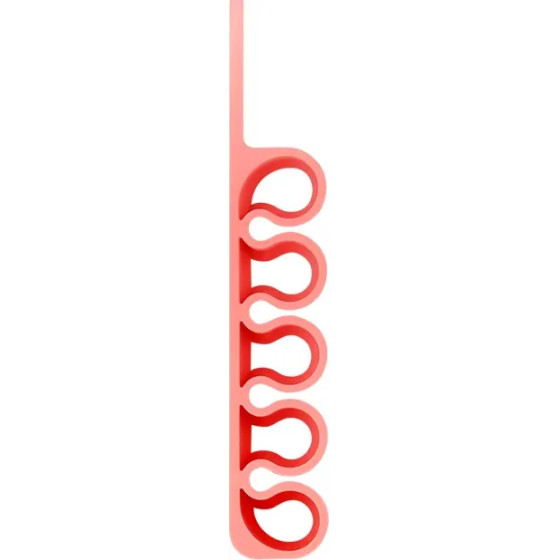Hurtel Silicone office organizer - orange - (Silicone Desktop Hub Cable Winder Organizer coral orange)