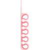 Hurtel Silicone office organizer - pink - (Silicone Desktop Hub Cable Winder Organizer powder)