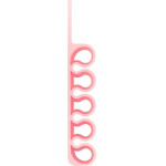 Hurtel Silicone office organizer - pink - (Silicone Desktop Hub Cable Winder Organizer powder)